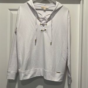 Michael Kors white sweatshirt, size medium NWOT